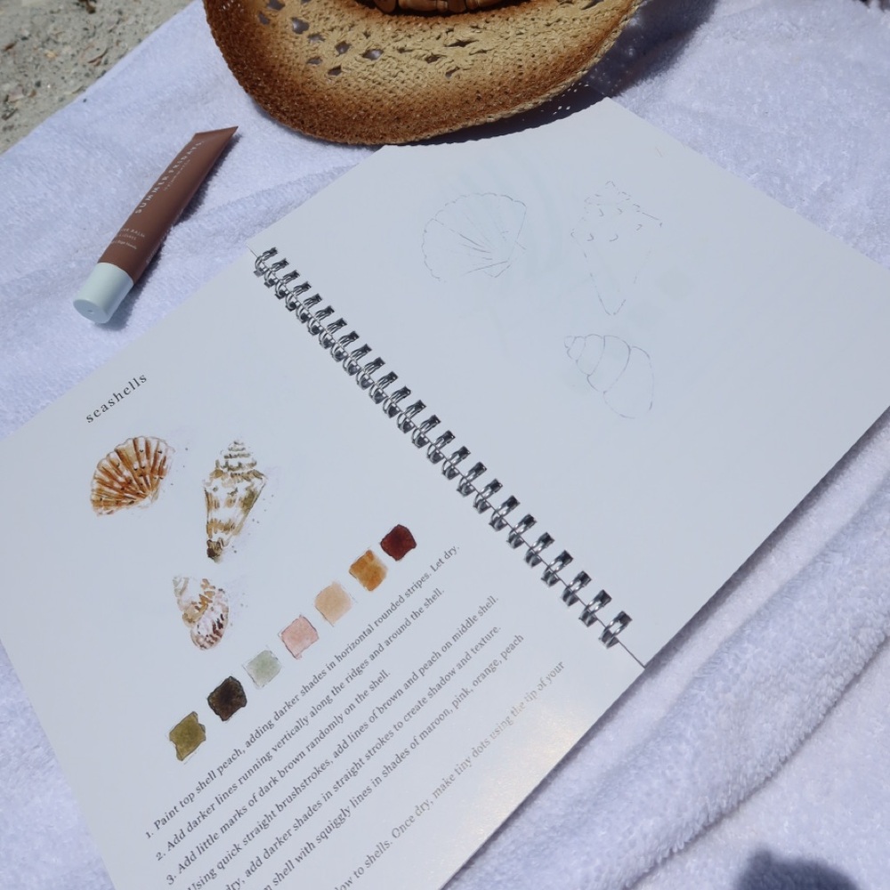 Seaside Watercolor Book with Paint Included